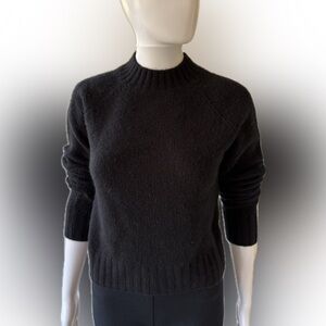 Vince Women's Black Mock Neck Sweater